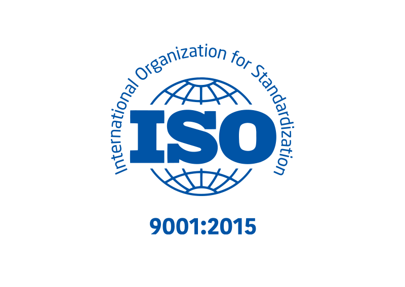 ISO 9001:2015 Quality Management System certification.
